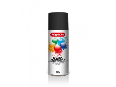 Краска черная глянцевая (265г) RAL 9005, 020 MagicLine от MAGICLINE Краска черная глянцевая (265г) RAL 9005, 020 MagicLine