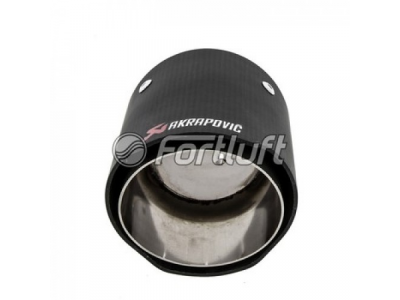 Fortluft Карбоновая насадка Akrapovic Style 90мм MT133