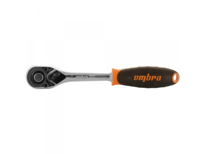 Рукоятка трещоточная 1/4"DR 72 зубца, Ombra 281402