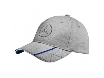 Мужская бейсболка Mercedes-Benz Men's Baseball Cap, Grey / Blue, артикул B66952923