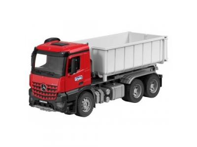 Игрушка грузовик Mercedes-Benz Arocs, 6x4, Abrollcontainer mit Figur