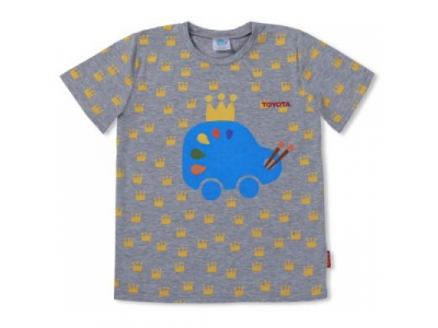 Детская футболка Toyota Kids T-Shirt Grey, артикул TMDR7U0104