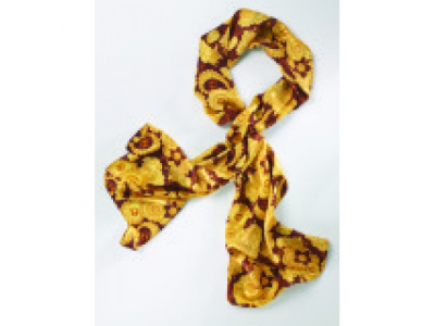 Шейный платок Volkswagen Ladies Silk Scarf, Yellow Brown, артикул 000084330D049