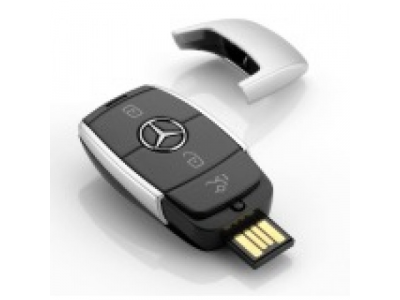 Флешка Mercedes-Benz USB Stick, Key Style, Black/Silver, 8GB, артикул B66953148