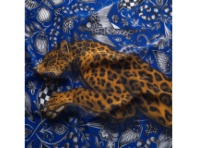 Женский шелковый шарф Jaguar Silk Scarf Cobalt, артикул JSTSILKCOB