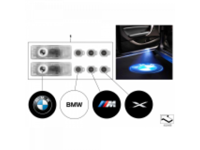 Светодиодные планки в двери BMW Logo LED Door Light Projector