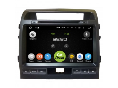 Штатная магнитола CarDroid RD-1111D для Toyota Land Cruiser 200 2007-2015 DSP
